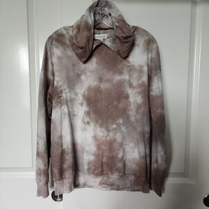 Treasure & Bond Brown Tie-Dye Hoodie